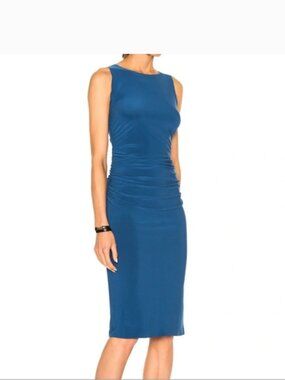 norma kamali diana strapless ruched stretch jersey midi dress Norma Kamali Strapless Diana Gown XL